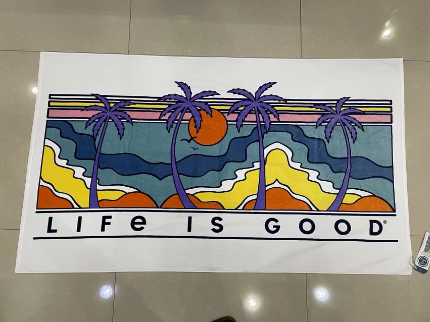 49861 - Life is Good Beach Towels - Brand New USA
